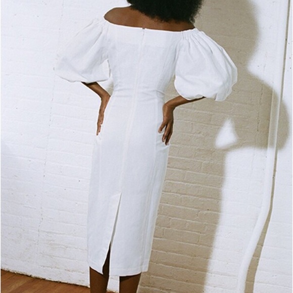 Mara Hoffman Namari Linen Puff Sleeve Dress Size 4 - Picture 6 of 6